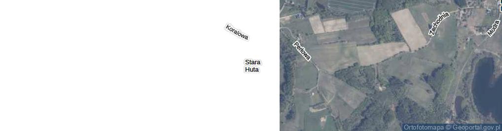 Zdjęcie satelitarne Szmaragdowa ul.